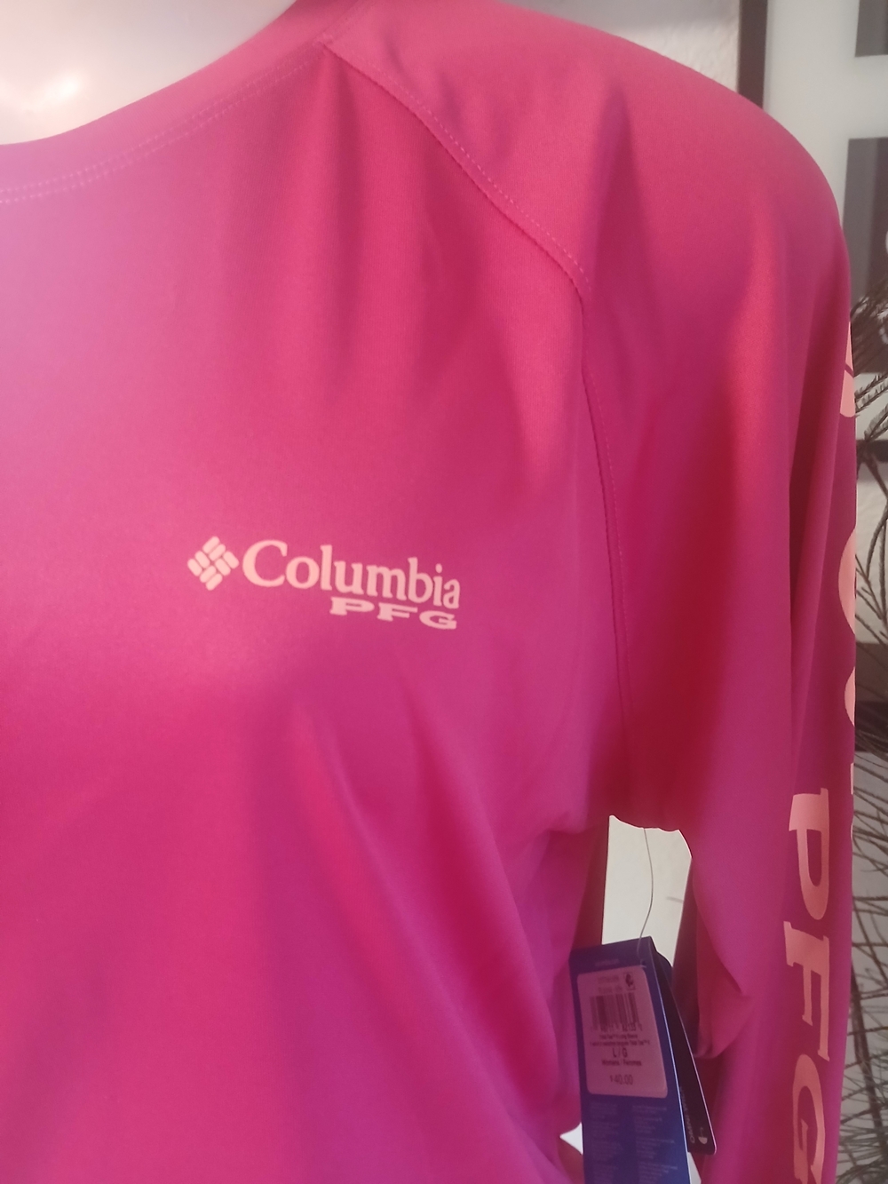 Columbia Women's Long Sleeve Pink Performance Tee - Picture 2 of 9